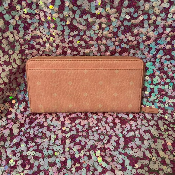 Pink Leather MCM Long Wallet - Picture 5 of 12